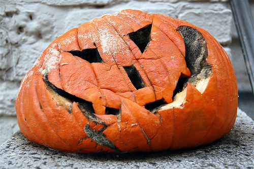 Wilting Jack-O-Lantern Reminds Local Sad Man Of His Own&nbsp;Mortality