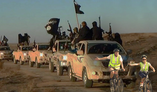 U.S. Military Deploys Wobbly Cyclists to Slow ISIS&nbsp;Advance